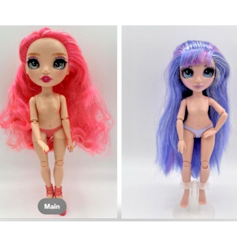 Rainbow High Priscilla Perez Violet Willow Fashion Doll lot of 2 Nude w/shoes
